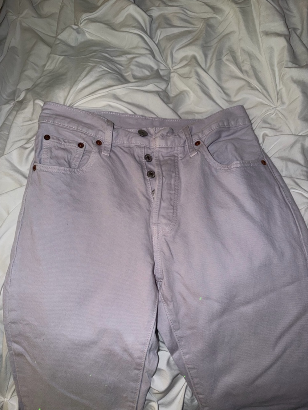 Levi's Lavender 501 Button-Fly Jeans